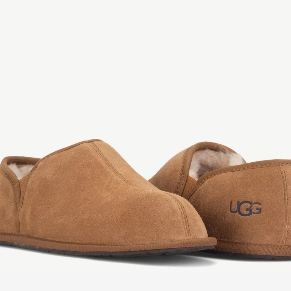 Ugg Australia Men 5650 Scuff RomeoLeather Sheepskin Slippers Slip on shoes sz 12
